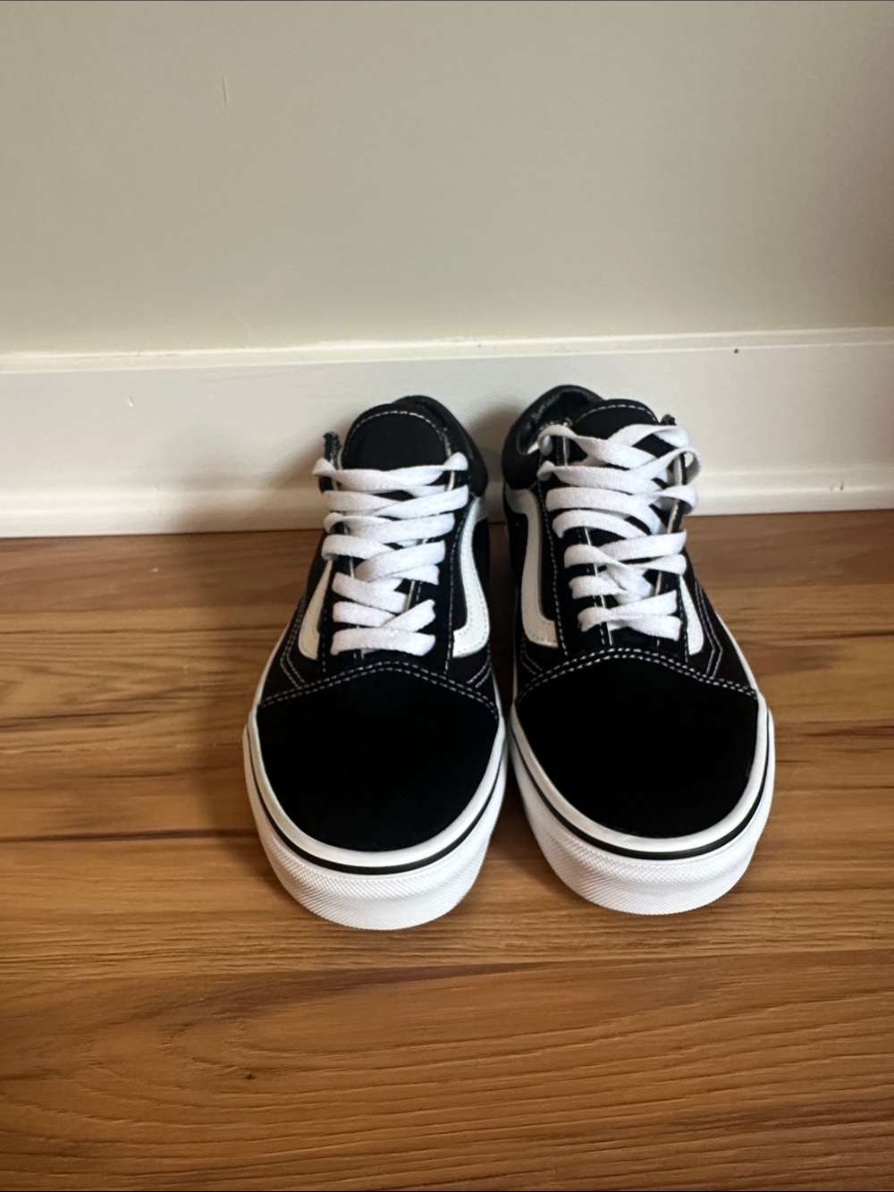 Classic Black & White Skate Sneakers